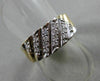 ANTIQUE .32CT OLD MINE DIAMOND 14KT 2 TONE GOLD WEDDING ANNIVERSARY RING #17243