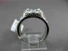 ESTATE 1.49CTW DIAMOND & AAA SAPPHIRE 14KT WHITE GOLD FILIGREE ENGAGEMENT RING