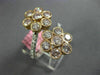 ESTATE LARGE 2.57CT WHITE & PINK DIAMOND 18KT WHITE & ROSE GOLD 3D FLOWER RING