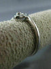 ESTATE .02CT DIAMOND 18KT WHITE GOLD 3D CLASSIC SOLITAIRE LOVE HEART RING #16385