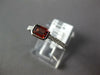 ESTATE .74CT DIAMOND & AAA GARNET 14KT WHITE GOLD 3D EMERALD CUT BEZEL FUN RING