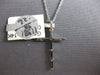 ESTATE .26CT DIAMOND 14KT WHITE GOLD CLASSIC ROUND ETOILE CROSS FLOATING PENDANT