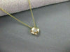 ESTATE .25CT DIAMOND SOLITAIRE 14KT YELLOW GOLD SQUARE PENDANT W/ CHAIN #21964