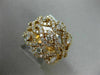 ESTATE LARGE 2.09CT ROUND DIAMOND 18KT ROSE GOLD 3D MULTI ROW INFINITY LOVE RING