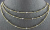 ESTATE .44CT DIAMOND 14KT TWO TONE GOLD 3D MULTI STRAND CIRCULAR FUN NECKLACE