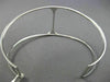 ESTATE WIDE 1.0CT DIAMOND 14K WHITE GOLD 3D HANDCRAFTED FLEXIBLE BANGLE BRACELET
