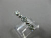 ESTATE .64CT DIAMOND 14KT WHITE GOLD 3D ETOILE ETERNITY WEDDING ANNIVERSARY RING