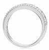 1.63CT DIAMOND & AAA SAPPHIRE 14KT WHITE GOLD ROUND & PRINCESS ANNIVERSARY RING