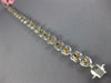 LARGE 9.13CT WHITE & FANCY YELLOW DIAMOND 18K WHITE GOLD 3D HALO TENNIS BRACELET