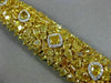 GIA LARGE 51.38CT WHITE & FANCY YELLOW DIAMOND 18KT YELLOW GOLD TENNIS BRACELET