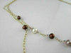 ANTIQUE 18KT PEARLS BLACK DIAMOND BY THE YARD NECKLACE