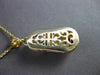 ANTIQUE 14K YELLOW GOLD RED ENAMEL HANDCRAFTED FILIGREE BABY SHOE PENDANT #23511