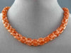 ANTIQUE LONG 925 SILVER GOLD PLATED CORAL HANDCRAFTED MULTI SHAPE NECKLACE 25358