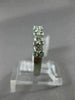 ESTATE .64CT DIAMOND 14KT WHITE GOLD ETOILE SEMI ETERNITY ANNIVERSARY RING #1224