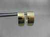 ESTATE 1CT DIAMOND 2 ROW 14K YELLOW GOLD HUGGIE EARRINGS ASTONISHING LOOK! #5319