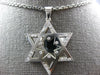 .52CT DIAMOND 14K WHITE GOLD STAR OF DAVID DOUBLE PLATED ETOILE FLOATING PENDANT