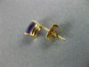 ESTATE 1.80CT AAA AMETHYST 14KT YELLOW GOLD 3D OVAL STUD EARRINGS #22822