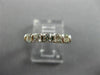 ESTATE .50CT DIAMOND 14KT WHITE GOLD 3D 5 STONE CHANNEL TENSION ANNIVERSARY RING