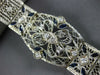 LARGE ART DECO 1.82CT DIAMOND & AAA SAPPHIRE PLATINUM & 14KT WHITE GOLD BRACELET
