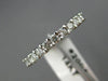 ESTATE 1.43CT DIAMOND 14KT WHITE GOLD 3D ETERNITY WEDDING ANNIVERSARY RING #2094