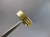 ESTATE WIDE 14KT YELLOW GOLD SOLID 3D THREE ROW MENS WEDDING ANNIVERSARY RING