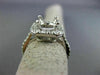 ESTATE .80CT DIAMOND 14KT WHITE GOLD 3D SQUARE SEMI MOUNT ENGAGEMENT RING #25529