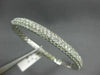 WIDE 4.99CT DIAMOND 18KT WHITE GOLD 3D MULTI ROW SEMI ETERNITY BANGLE BRACELET