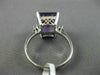 LARGE 5.29CT DIAMOND & AAA AMETHYST 14KT WHITE GOLD 3D FILIGREE ENGAGEMENT RING