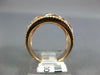 ESTATE WIDE .55CT DIAMOND 18KT ROSE GOLD 3D OPEN FILIGREE STAR FUN RING