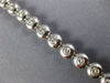 LARGE 2.20CT DIAMOND 14KT WHITE GOLD ROUND BEZEL CLASSIC TENNIS BRACELET #1481