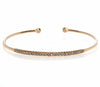 .37CT PINK DIAMOND 18KT ROSE GOLD 3D ROUND CLASSIC FUN FLEXIBLE BANGLE BRACELET