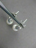 ESTATE .50CT DIAMOND & SOUTH SEA PEARL 14K WHITE GOLD PAVE HANGING EARRINGS 2667