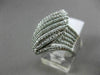 ESTATE LARGE 1.92CT ROUND DIAMOND 14KT WHITE GOLD 3D MARQUISE SHAPE PROMISE RING