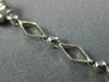 ESTATE 1.56CT DIAMOND 18KT WHITE GOLD 3D CLASSIC FILIGREE LEAF FLOWER NECKLACE
