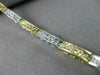 ESTATE 1.38CT DIAMOND 14KT WHITE & YELLOW GOLD 3D FILIGREE TENNIS BRACELET #9442