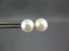 ESTATE AAA SOUTH SEA PEARL 14KT YELLOW GOLD 3D CLASSIC 8MM STUD EARRINGS #27278