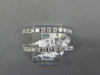 ESTATE WIDE .95CT DIAMOND 14KT WHITE GOLD 3D FLEXIBLE CRISS CROSS LOVE RING