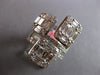 EXTRA LARGE 3.79CT DIAMOND 18K WHITE GOLD ROUND & BAGUETTE MULTI SQUARE FUN RING