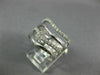 ESTATE WIDE .47CT DIAMOND 14K WHITE GOLD 3D MULTI ROW SWIRL FUN ANNIVERSARY RING