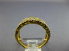 WIDE .77CT DIAMOND 18KT YELLOW GOLD 3D 3 ROW LOVE KNOT FILIGREE ANNIVERSARY RING