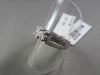 ANTIQUE .90CT DIAMOND 14K WHITE GOLD ROUND & BAGUETTE ENGAGEMENT FRIENDSHIP RING