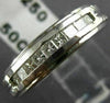 ESTATE .50CT DIAMOND 14KT WHITE GOLD 3D FILIGREE WEDDING ANNIVERSARY RING #8022