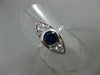 ANTIQUE 1.66CT OLD MINE DIAMOND & AAA SAPPHIRE PLATINUM 3D MARQUISE RING #17069