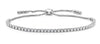 ESTATE 1.37CT DIAMOND 18KT WHITE GOLD 3D CLASSIC ADJUSTABLE TENNIS BRACELET
