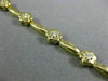ANTIQUE .39CT ROUND DIAMOND 14K YELLOW GOLD CLASSIC DAISY FLOWER BRACELET #16266