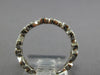 ESTATE .59CT DIAMOND 18KT WHITE GOLD 3D HEART SHAPE ETERNITY ANNIVERSARY RING