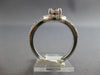 ESTATE 1.34CT DIAMOND 14KT WHITE GOLD 3D ROUND HALO SOLITAIRE ENGAGEMENT RING