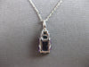 ESTATE 2.38CT DIAMOND & AAA AMETHYST 14KT WHITE GOLD EMERALD CUT & ROUND PENDANT