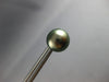 ESTATE LARGE AAA TAHITIAN PEARL 14KT WHITE GOLD 3D 11MM CLASSIC STUD EARRINGS