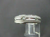 ESTATE WIDE .26CT DIAMOND 14K WHITE GOLD ETOILE ETERNITY ANNIVERSARY RING #14344